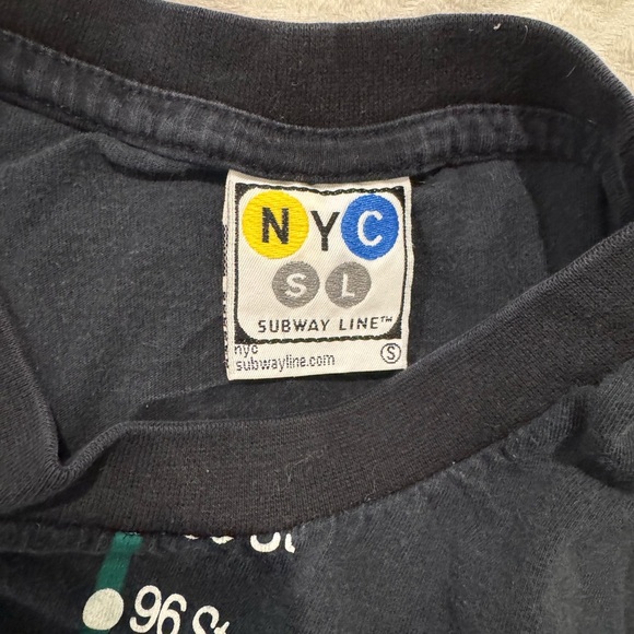 NYC Subway Line Map Souvenir Tee New York crew - Picture 4 of 6
